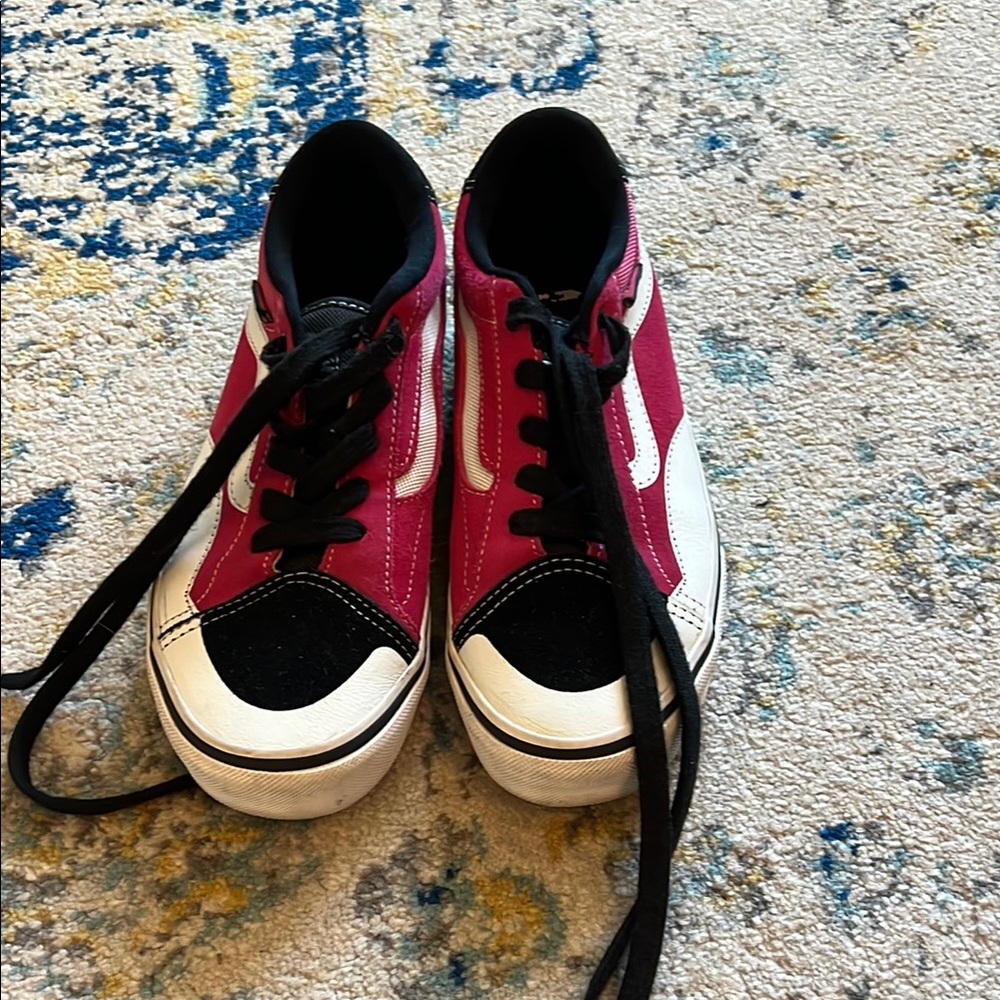 Kids' Stylish Pink and Black Sneakers